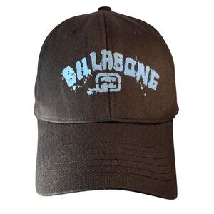 Billabong Logo Brown Flexfit Hat Blue Logo